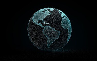 Poster - Communication technology for Internet business, cryptocurrency, blockchain, big data, Internet of Things.