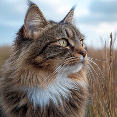 The dreaming red cat of Gran Canaria. Macro image.