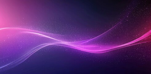 Wall Mural - dreamy pink and purple bokeh with soft glowing particles in abstract background generative ai