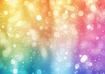 Wall Mural - colorful gradient bokeh with sparkling light effects and glitter particles generative ai