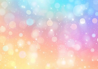 Wall Mural - colorful gradient bokeh with sparkling light effects and glitter particles generative ai