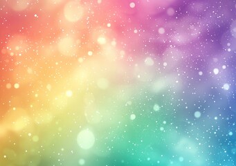 Wall Mural - colorful gradient bokeh with sparkling light effects and glitter particles generative ai