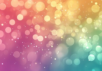 Wall Mural - colorful gradient bokeh with sparkling light effects and glitter particles generative ai