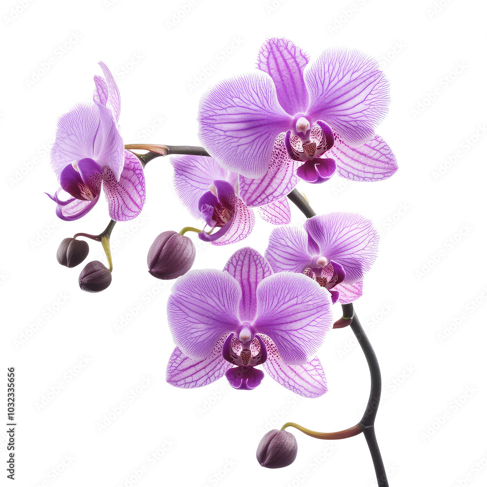 Beautiful purple orchid with elegant petals.
