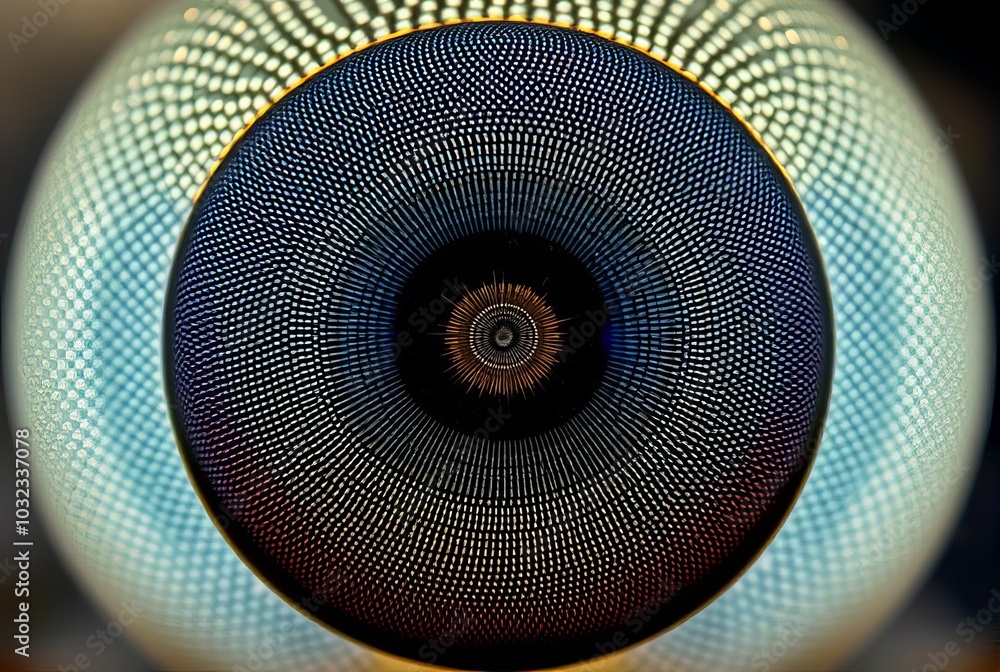 Round Insect Eye _. Insect Eye A macrorealistic photograph of an insect eye, reve Stock ...