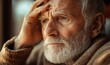 © James - Old man with Alzheimer dementia Memory loss concept, Generative AI