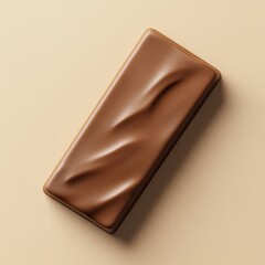 Artisanal chocolate bar with smooth texture and elegant design on a modern background

