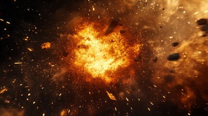 Poster - Explosive Galaxy Burst in Cosmic Chaos