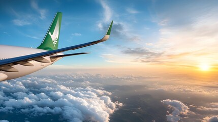 Silhouetted wind turbine blades rotating against the backdrop of a vibrant sunrise harnessing the power of natural elements to generate clean renewable energy