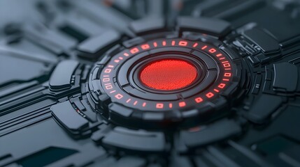 Fototapete - Cutting Edge Futuristic Laboratory with Holographic Control Panels Intricate Data Visualizations and Sleek Minimalist Design for Advanced Scientific Research and Biometric Security Measures