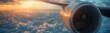 © Roman - Jet engine that is flying above the clouds