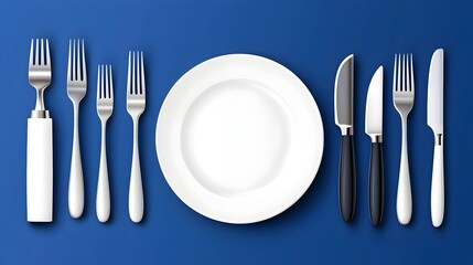 Aufkleber - Comprehensive icon set featuring a fork knife and dining table symbols for catering restaurant and food service industry applications  Versatile graphic design elements for menus websites
