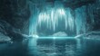 © Roman - Large cave with icicles hanging from it