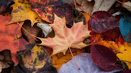 fallen autumn leaves