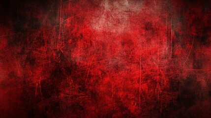 Grungy red vintage paper texture with aged metal rust wall backdrop