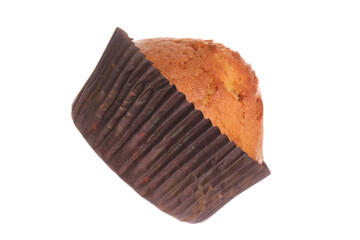 Sticker - One delicious sweet muffin isolated on white