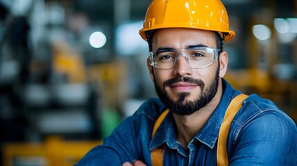 Industrial engineer carefully examining equipment and processes during control inspection at a manufacturing facility ensuring high standards and continuous improvement in the production environment