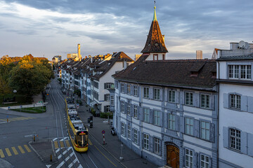 traditional houses in Basel, Switzerland