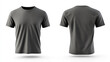 © Lale - Blank Gray T Shirt Mockup   Front and Back View
