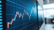 © Ai Stock Lab - Close-up of a stock market chart displaying financial growth trends.