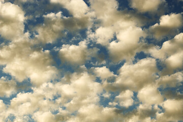 full frame altocumulus puffy cloud clouds background 