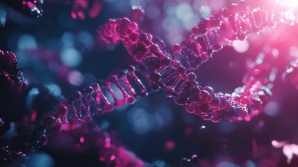 Wall Mural - dna background, 3d