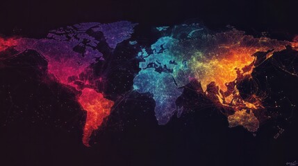 word map network background