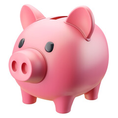 Piggy bank 3d icon clip art