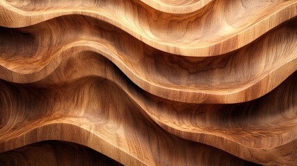 Poster - Elegant abstract background of brown plywood texture 