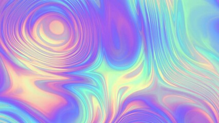 Poster - Liquid. Liquid metal. Mercury. Melting gold. Optical illusion. Hypnotism. Hypnosis. Abstraction, Psychedelic. Hallucinations. Multi-colored deformation. Loop Background