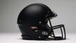 © Pixel Matrix - Black American football helmet mockup in a side view
