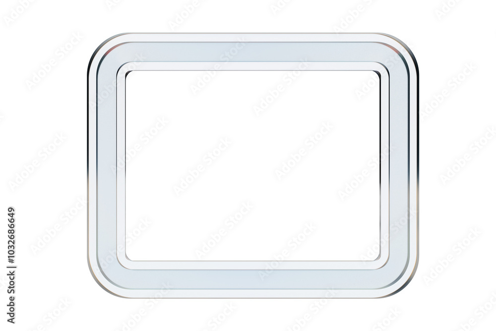 Rounded glass rectangle frame for web or design interface element Stock ...
