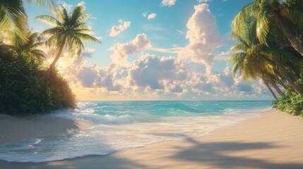 Poster - Tropical Paradise Beach