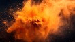© Biplob - Energetic Orange Powder Eruption Stunning Black Background Capture image