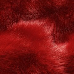 luxurious red fur texture with intricate detail, radiating warmth and elegance. generative ai