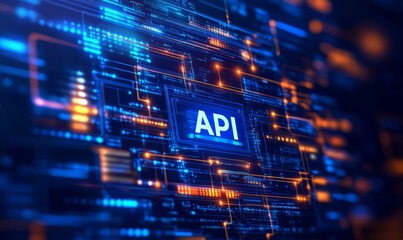 Application Programming Interface (API) concept. Software development tool, information technology