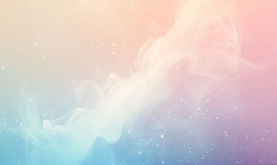 Wall Mural - abstract background with a dreamy celestial theme, featuring soft pastel colors and cosmic elements 