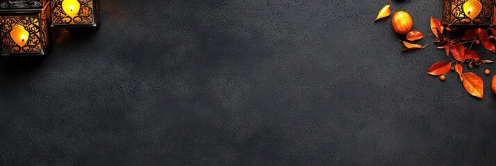 Wall Mural - ramadan, solid background, copy space