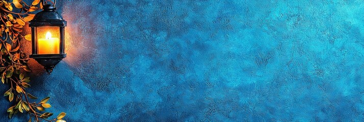 Wall Mural - ramadan, solid background, copy space