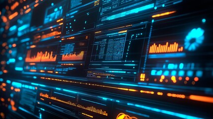 futuristic technology concept - abstract digital wave