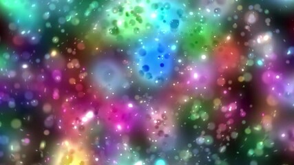 Wall Mural - abstract colorful bokeh background with glowing lights and sparkles.