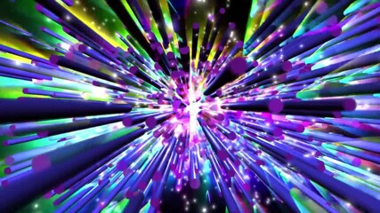 Wall Mural - abstract colorful background with glowing lines and dots, creating a sense of movement and energy.