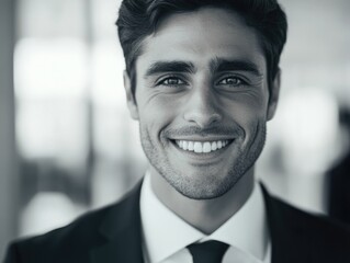 Wall Mural - Professional Smiling Man in Suit