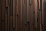 A brown and black striped wall made of wood