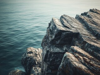 Rocky Coastline with Ocean View