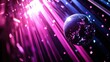 © Nuttaya Nampai - Vibrant Disco Ball with Colorful Light Rays