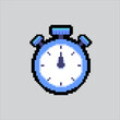 © Collaborapix - Pixel art illustration Referee Stopwatch. Pixelated Soccer Stopwatch. Soccer Football Stopwatch pixelated for the pixel art game and icon for website and video game. old school retro.