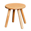© Mustafa - Wooden stool on a transparent background with natural finish