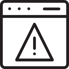 Warning signal icon symbol vector image
