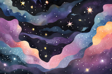 night sky with stars